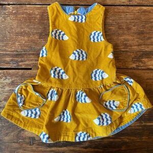 Adorable Mini Boden Hedgehog dress